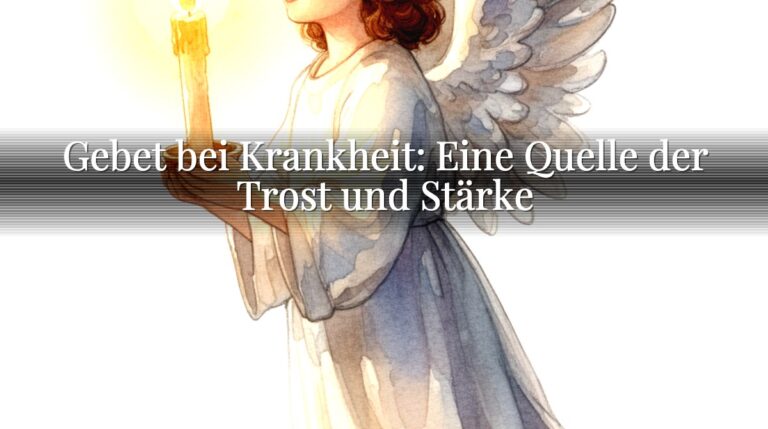 Gebet bei Krankheit: Eine Quelle der Trost und Stärke