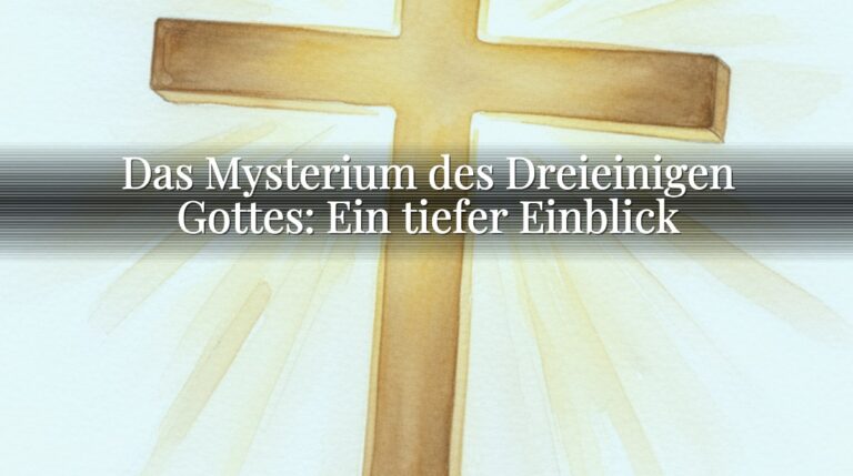 Das Mysterium des Dreieinigen Gottes: Ein tiefer Einblick