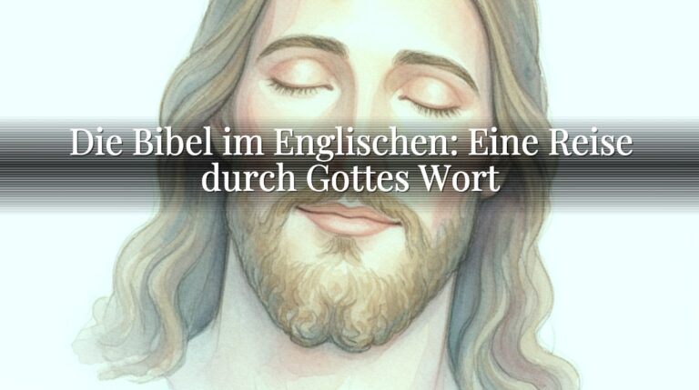 Die Bibel im Englischen: Eine Reise durch Gottes Wort