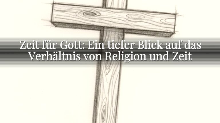 Zeit für Gott: Ein tiefer Blick auf das Verhältnis von Religion und Zeit