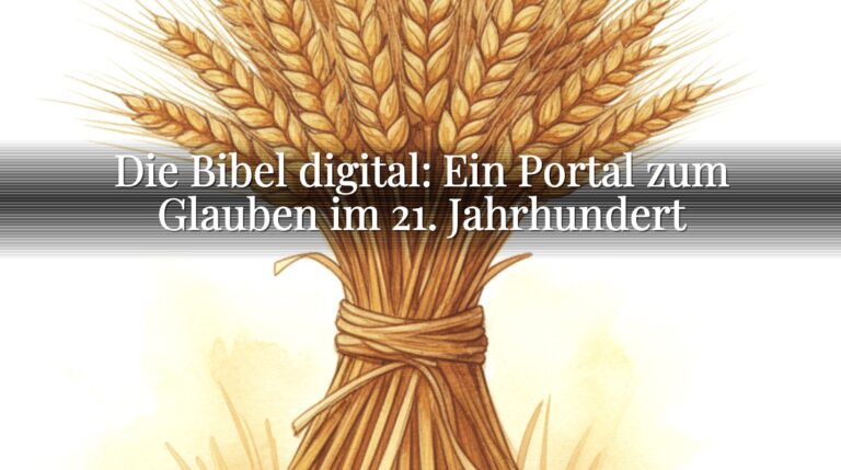 Die Bibel digital: Ein Portal zum Glauben im 21. Jahrhundert Die Bibel digital: Ein Portal zum Glauben im 21. Jahrhundert