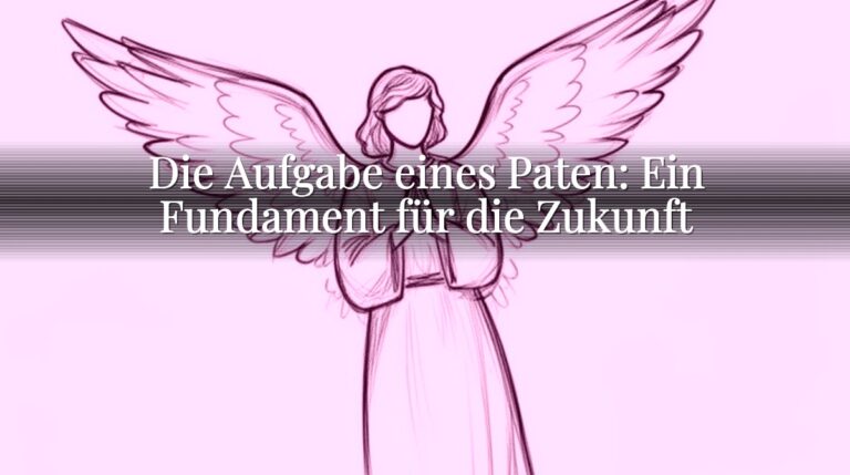 Die Aufgabe eines Paten: Ein Fundament für die Zukunft