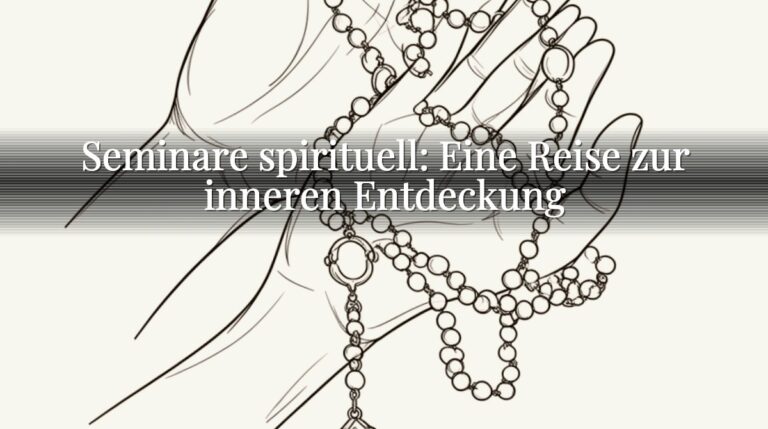 Seminare spirituell: Eine Reise zur inneren Entdeckung