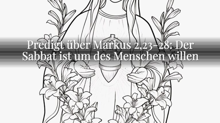 Predigt über Markus 2,23-28: Der Sabbat ist um des Menschen willen