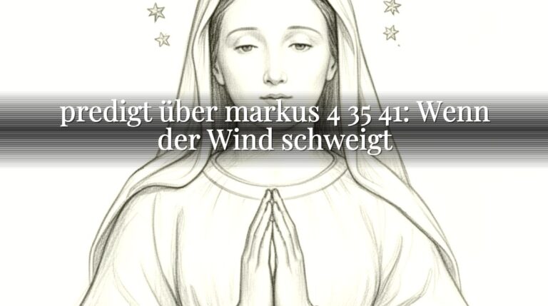 predigt über markus 4 35 41: Wenn der Wind schweigt predigt über markus 4 35 41: Wenn der Wind schweigt