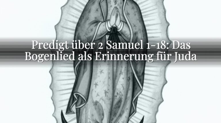 Predigt über 2 Samuel 1-18: Das Bogenlied als Erinnerung für Juda Predigt über 2 Samuel 1-18: Das Bogenlied als Erinnerung für Juda