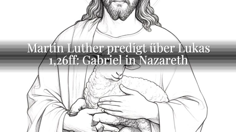 Martin Luther predigt über Lukas 1,26ff: Gabriel in Nazareth