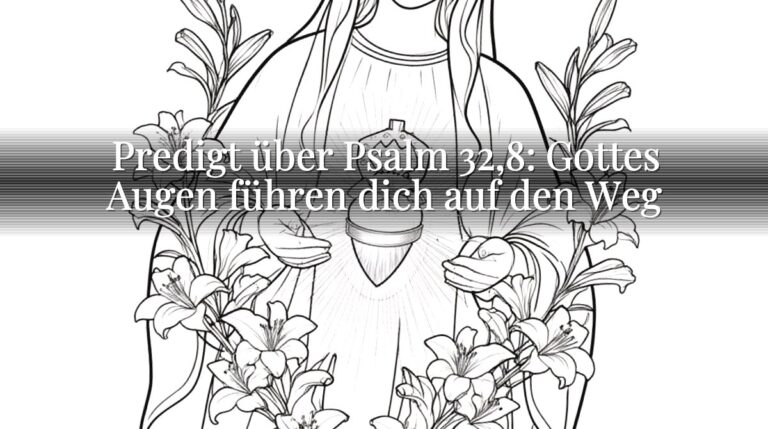 Predigt über Psalm 32,8: Gottes Augen führen dich auf den Weg