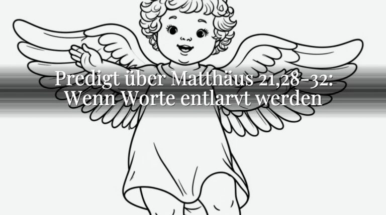 Predigt über Matthäus 21,28-32: Wenn Worte entlarvt werden