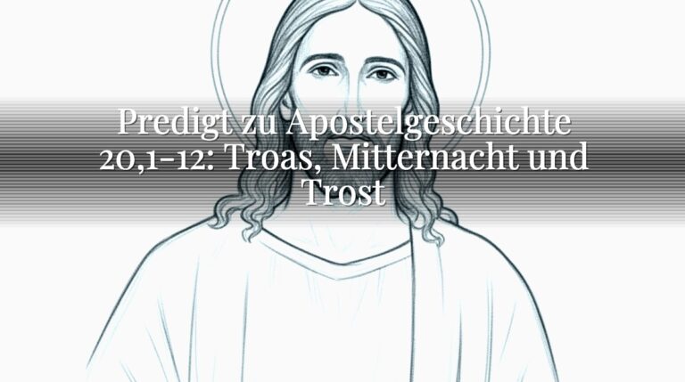 Predigt zu Apostelgeschichte 20,1-12: Troas, Mitternacht und Trost