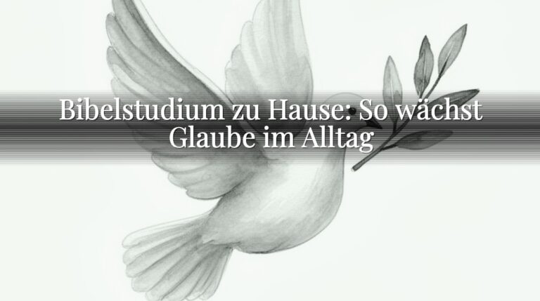 Bibelstudium zu Hause: So wächst Glaube im Alltag
