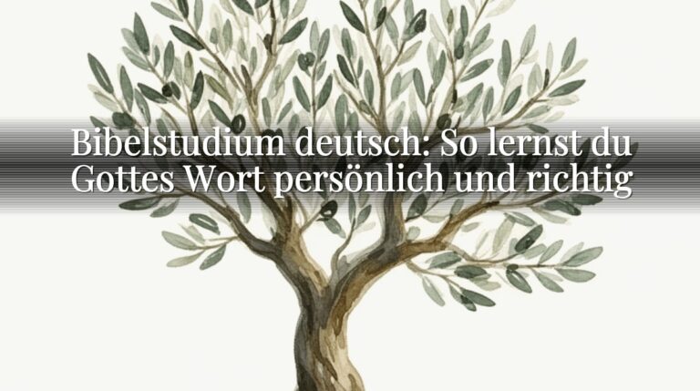 Bibelstudium deutsch: So lernst du Gottes Wort persönlich und richtig