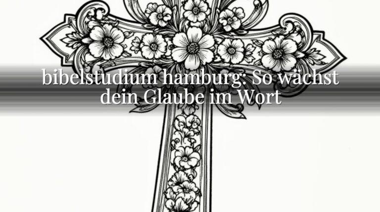 bibelstudium hamburg: So wächst dein Glaube im Wort