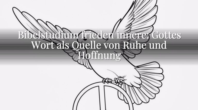 Bibelstudium frieden innere: Gottes Wort als Quelle von Ruhe und Hoffnung Bibelstudium frieden innere: Gottes Wort als Quelle von Ruhe und Hoffnung