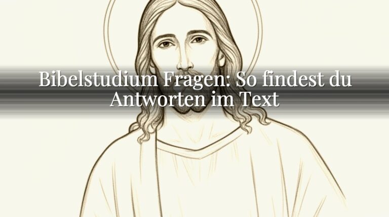 Bibelstudium Fragen: So findest du Antworten im Text