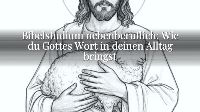 Bibelstudium nebenberuflich: Wie du Gottes Wort in deinen Alltag bringst Bibelstudium nebenberuflich: Wie du Gottes Wort in deinen Alltag bringst