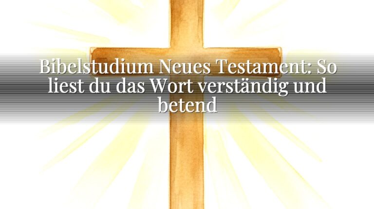 Bibelstudium Neues Testament: So liest du das Wort verständig und betend Bibelstudium Neues Testament: So liest du das Wort verständig und betend