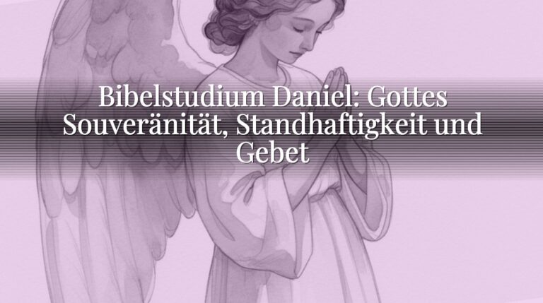 Bibelstudium Daniel: Gottes Souveränität, Standhaftigkeit und Gebet