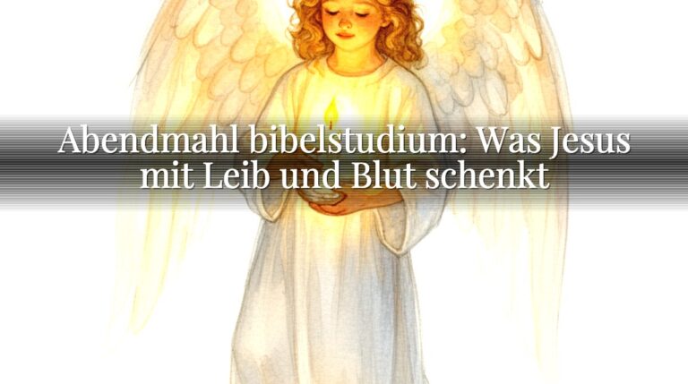 Abendmahl bibelstudium: Was Jesus mit Leib und Blut schenkt