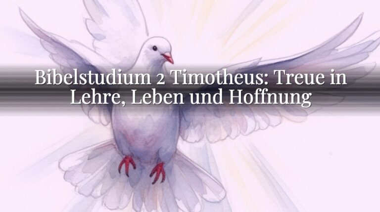 Bibelstudium 2 Timotheus: Treue in Lehre, Leben und Hoffnung