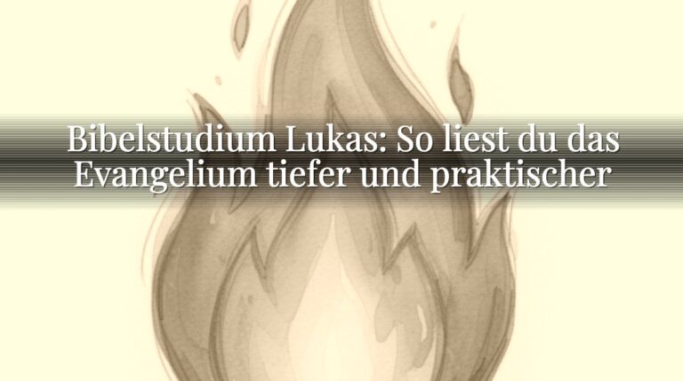 Bibelstudium Lukas: So liest du das Evangelium tiefer und praktischer