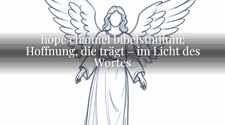 hope channel bibelstudium: Hoffnung, die trägt – im Licht des Wortes