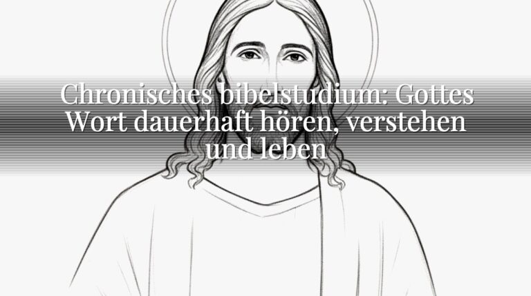 Chronisches bibelstudium: Gottes Wort dauerhaft hören, verstehen und leben Chronisches bibelstudium: Gottes Wort dauerhaft hören, verstehen und leben