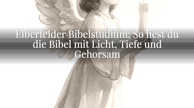 Elberfelder Bibelstudium: So liest du die Bibel mit Licht, Tiefe und Gehorsam Elberfelder Bibelstudium: So liest du die Bibel mit Licht, Tiefe und Gehorsam