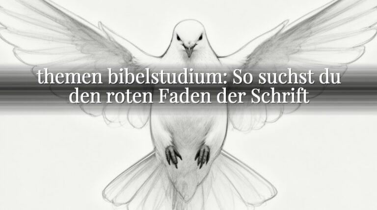 themen bibelstudium: So suchst du den roten Faden der Schrift
