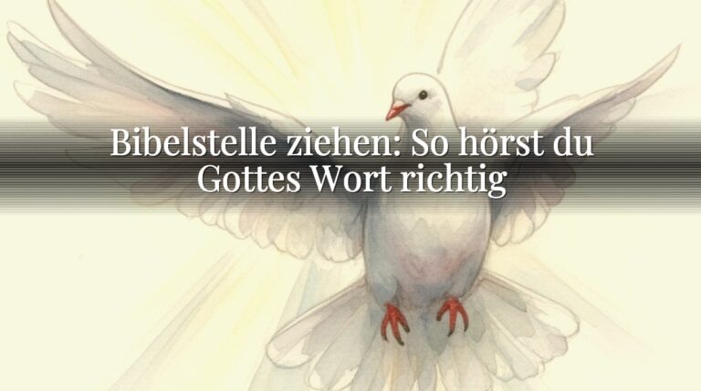 Bibelstelle ziehen: So hörst du Gottes Wort richtig