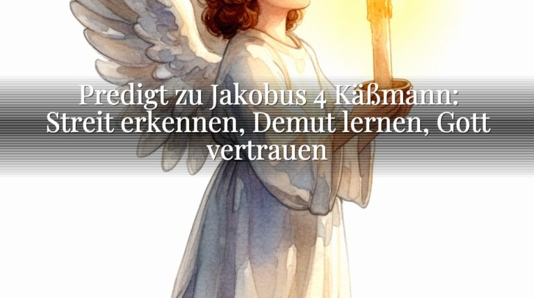 Predigt zu Jakobus 4 Käßmann: Streit erkennen, Demut lernen, Gott vertrauen
