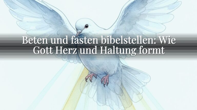 Beten und fasten bibelstellen: Wie Gott Herz und Haltung formt