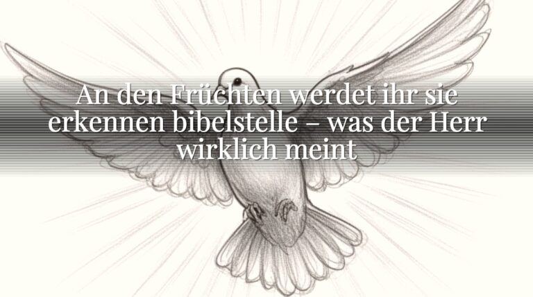 An den Früchten werdet ihr sie erkennen bibelstelle – was der Herr wirklich meint