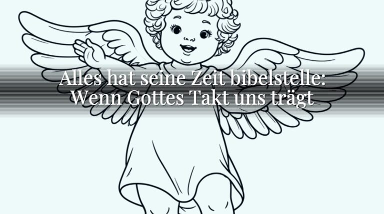 Alles hat seine Zeit bibelstelle: Wenn Gottes Takt uns trägt