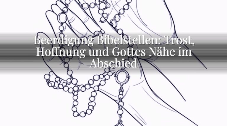 Beerdigung Bibelstellen: Trost, Hoffnung und Gottes Nähe im Abschied Beerdigung Bibelstellen: Trost, Hoffnung und Gottes Nähe im Abschied