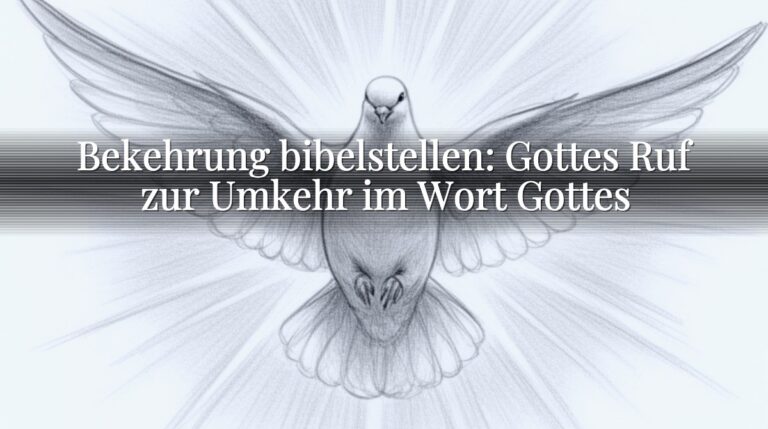 Bekehrung bibelstellen: Gottes Ruf zur Umkehr im Wort Gottes