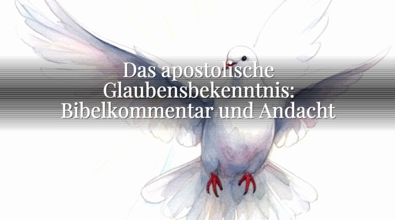 Das apostolische Glaubensbekenntnis: Bibelkommentar und Andacht