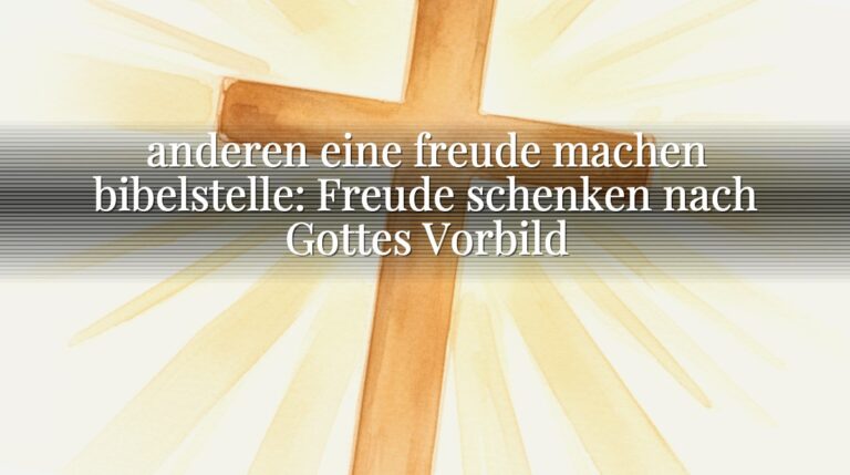 anderen eine freude machen bibelstelle: Freude schenken nach Gottes Vorbild anderen eine freude machen bibelstelle: Freude schenken nach Gottes Vorbild