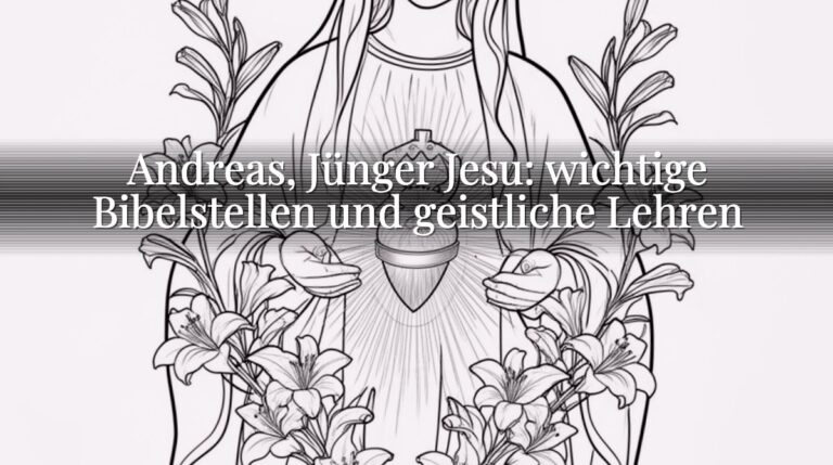 Andreas, Jünger Jesu: wichtige Bibelstellen und geistliche Lehren