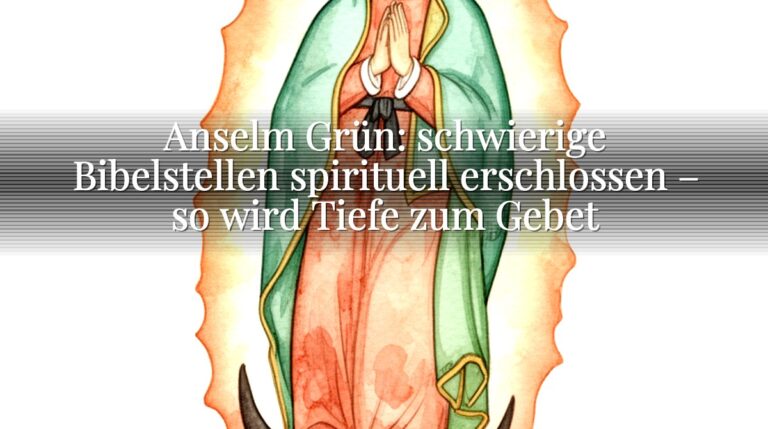 Anselm Grün: schwierige Bibelstellen spirituell erschlossen – so wird Tiefe zum Gebet Anselm Grün: schwierige Bibelstellen spirituell erschlossen – so wird Tiefe zum Gebet
