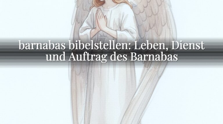 barnabas bibelstellen: Leben, Dienst und Auftrag des Barnabas barnabas bibelstellen: Leben, Dienst und Auftrag des Barnabas