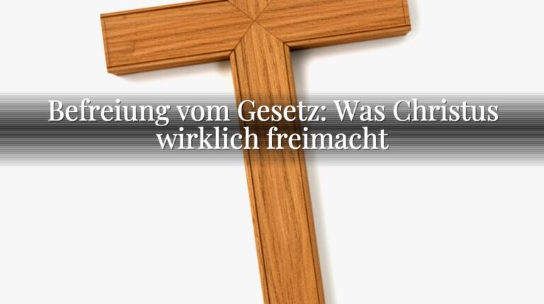 Befreiung vom Gesetz: Was Christus wirklich freimacht