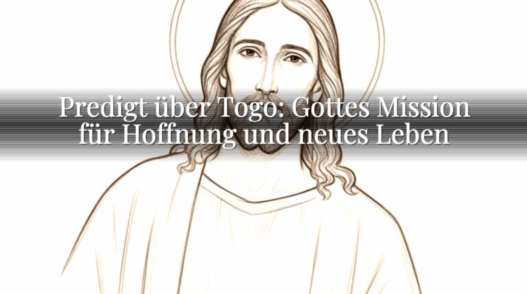 Predigt über Togo: Gottes Mission für Hoffnung und neues Leben