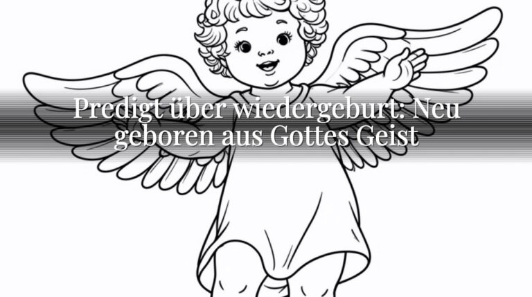 Predigt über wiedergeburt: Neu geboren aus Gottes Geist
