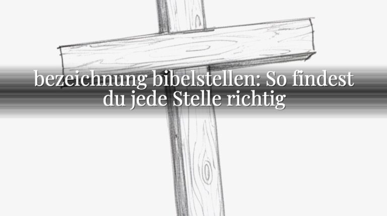 bezeichnung bibelstellen: So findest du jede Stelle richtig