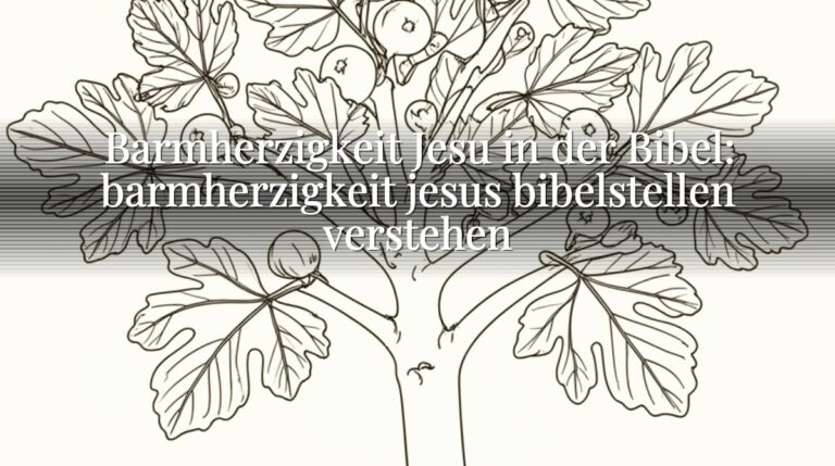 Barmherzigkeit Jesu in der Bibel: barmherzigkeit jesus bibelstellen verstehen