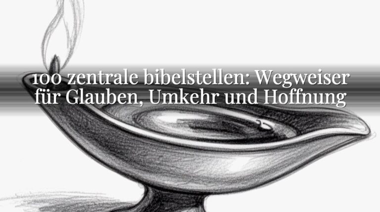 100 zentrale bibelstellen: Wegweiser für Glauben, Umkehr und Hoffnung