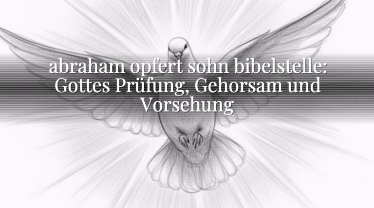 abraham opfert sohn bibelstelle: Gottes Prüfung, Gehorsam und Vorsehung