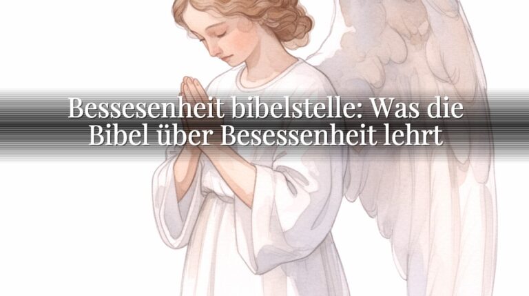 Bessesenheit bibelstelle: Was die Bibel über Besessenheit lehrt