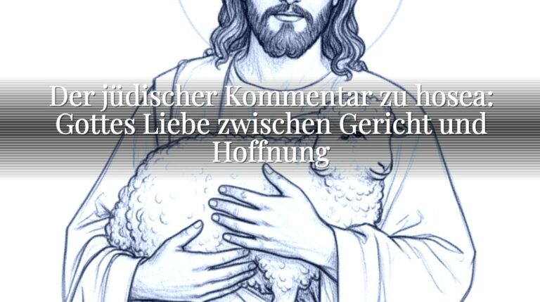 Der jüdischer Kommentar zu hosea: Gottes Liebe zwischen Gericht und Hoffnung